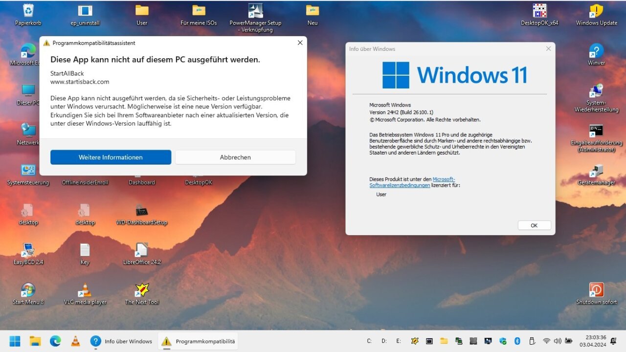 Список приложений, из-за которых Windows 11 может не обновиться до версии 24H2