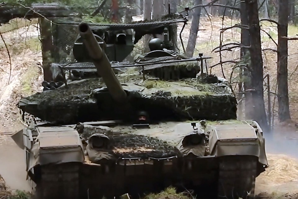 Крылатая пехота на танках Т-90М Прорыв поразила во время выполнения задачи отделение ВСУ
